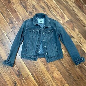 Anthropologie Daughters of Liberation - Denim Jacket - Washed Black - size XS